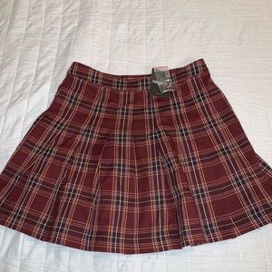 Mini plaid skirt